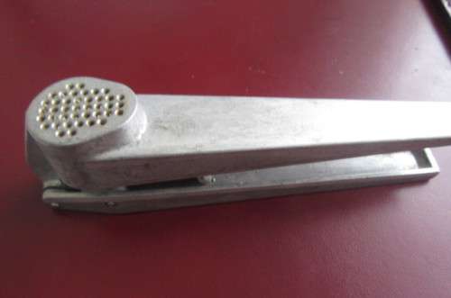 OLD ALUMINIUM GARLIC PRESS- SUSI - SWITZERLAND