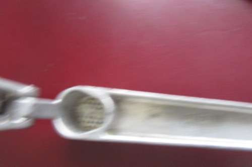 OLD ALUMINIUM GARLIC PRESS- SUSI - SWITZERLAND
