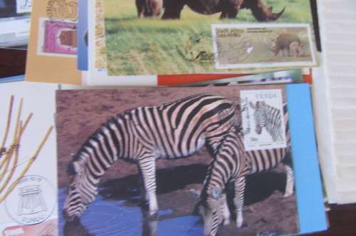 200 NEW POST CARDS WITH FOLDER -ONE LOT