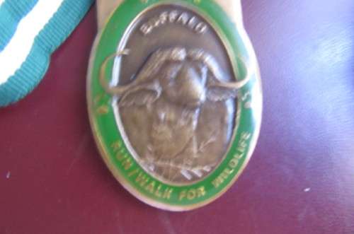 MEDAL - RUN/WALK FOR WILDLIFE - BIG FIVE -BUFFALO