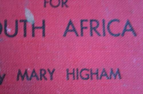 HOUSEHOLD COOKERY FOR SOUTH AFRICA -MARY HIGHAM - FAIR CONDITION - SP