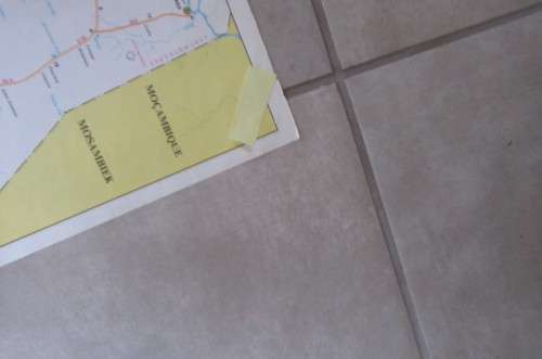 VINTAGE FOLDABLE KRUGER PARK MAP - ANIMAL COUNTING 1971 - AS PER SCAN - SP