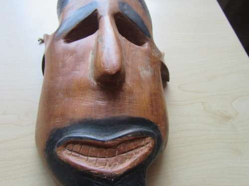 UNKNOWNCARVED WOODEN MASK - APPR,300 X150 MM - AS PER SCAN