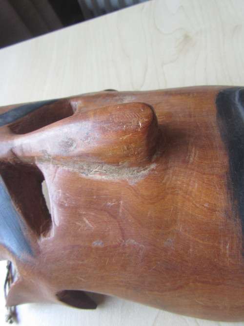 UNKNOWNCARVED WOODEN MASK - APPR,300 X150 MM - AS PER SCAN