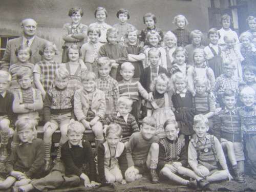 VINTAGE CLASS PHOTO 1954 - SOLINGEN /GERMANY
