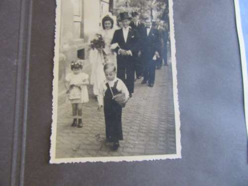 OLD WEDDING PICTURES - UNFORTENATELY GLUED BACK TO BACK