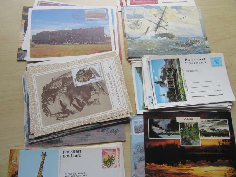 POST CARD CLEARANCE- 67VARIOUS INCL. DUPLICATES FROM RSA AND SWA- ONE LOT
