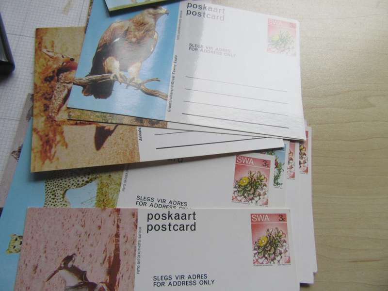 POST CARD CLEARANCE- 67VARIOUS INCL. DUPLICATES FROM RSA AND SWA- ONE LOT