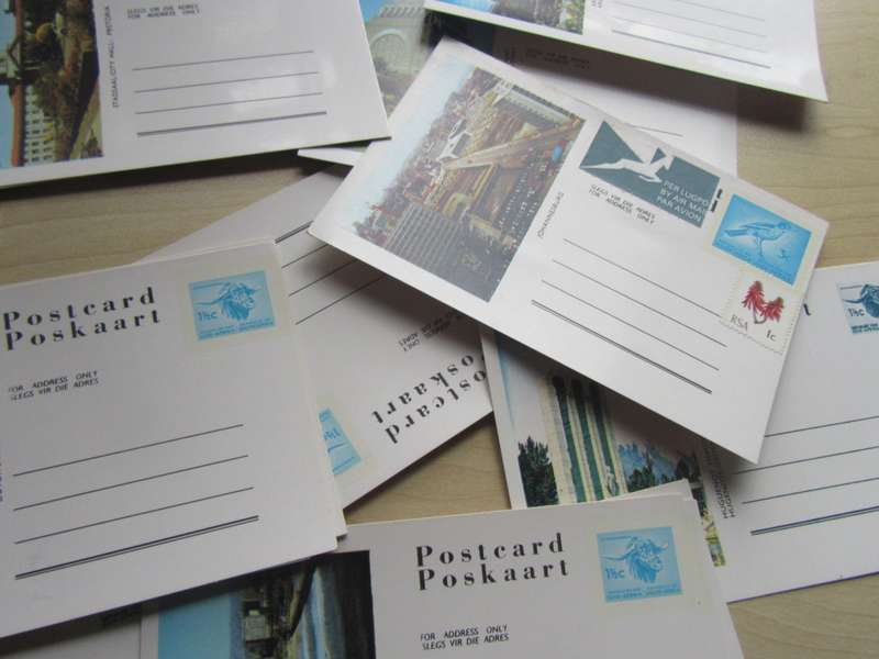 POST CARD CLEARANCE- 67VARIOUS INCL. DUPLICATES FROM RSA AND SWA- ONE LOT