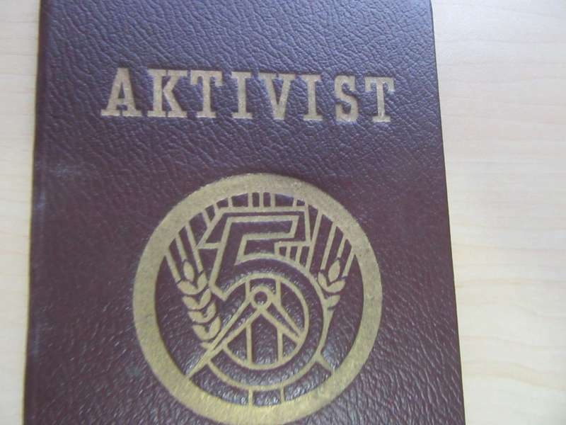 A PIECE OF GERMAN HISTORY - NOSTALGY - AKTIVISTENAUSWEIS - RUDOLF BOEHM