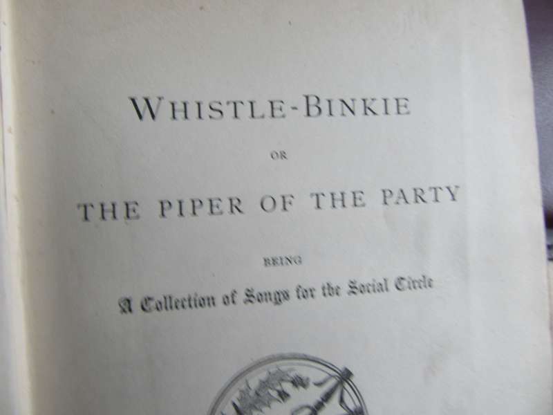 WHISTLE -BINKIE OR THE PIPER OF THE PARTY - 1878 - FOR RESTAURATION