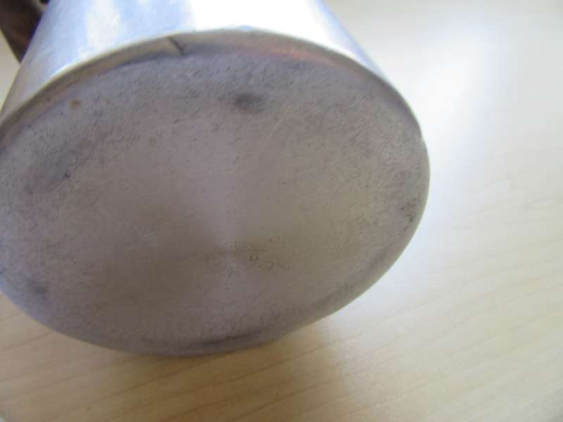 VINTAGE ALUMINIUM MILK CAN FROM GERMANY - APPR. 100 MM DIAM. - 120 MM HIGH - AS PER SCAN