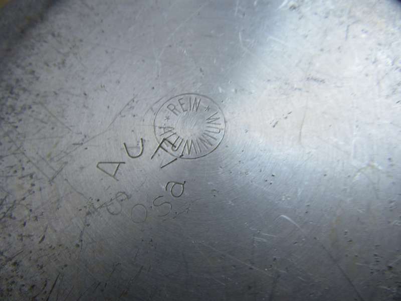 VINTAGE ALUMINIUM MILK CAN FROM GERMANY - APPR. 100 MM DIAM. - 120 MM HIGH - AS PER SCAN