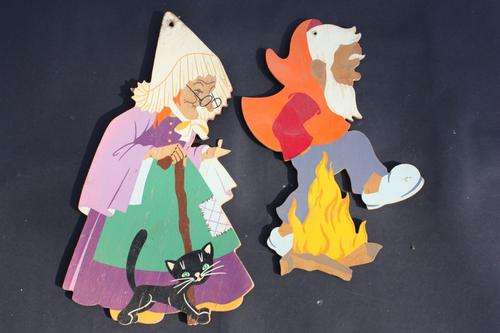 2 WOODEN FIGURES - FAIRY - PLEASE HAVE A LOOK