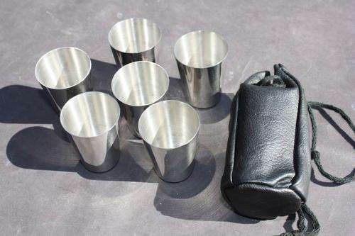 6 STAINLESS STEEL  LIQUER DRAM