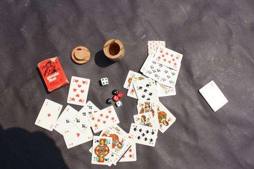 MINI CARDS AND DICE - PRINTERS TRAY - PLEASE HAVE A LOOK