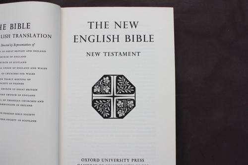 THE NEW ENGLISH BIBLE - NEW TESTAMENT - 1961