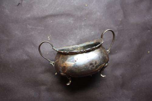 HALLMARKED SILVER  BOWL - 65 X50 X 30 MM