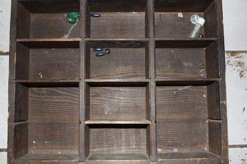 OLD PHARMACY DRAWER - NOW DISPLAY UNIT - 380 X 330 X 95 MM