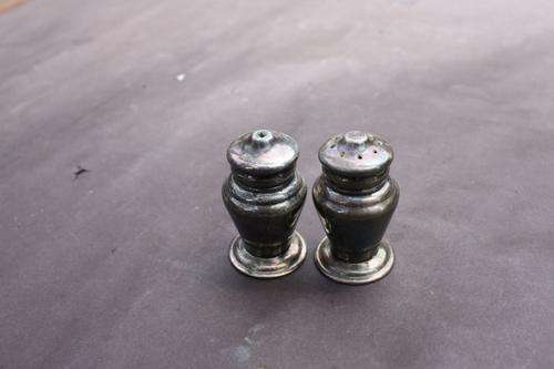 SILVER PLATED - JNB - PEPPER AND SALT - 43 MM HIGH