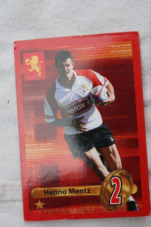 BIG BALL RUGBY - LIONS - HENNO MENTZ