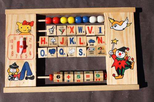 WOODEN EDUCATIONAL BOARD - 280 X 170 MM - PLEASE HAVE A LOOK