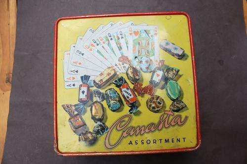 LARGE TIN BOX - 220 X 220 X 75 - CANASTAR ASSORTMENT