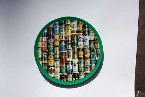 METAL COASTERS - BEER CANS