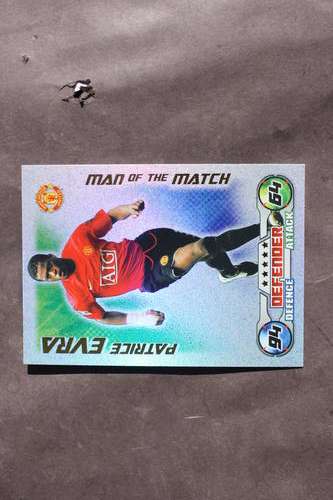 MATCH ATTAX CARD - PATRICK EVRA - MAN OF THE MATCH