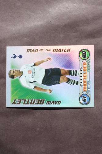 MATCH ATTAX CARD - DAVID BENTLEY - MAN OF THE MATCH