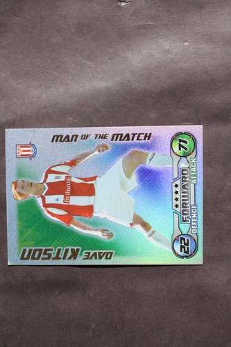 MATCH ATTAX CARD - DAVE KITSON - MAN OF THE MATCH