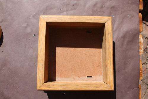 WOODEN BOX  - NO LID - 205 X 205 MM - 60 MM HIGH