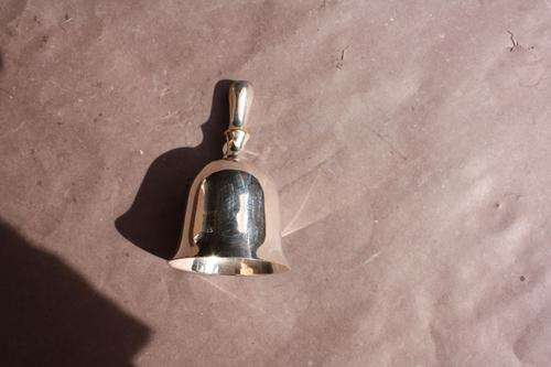SILVER PLATED BELL - 52 MM DIAM. - 90 MM HIGH - NO MARKINGS - PLEASE HAVE A LOOK