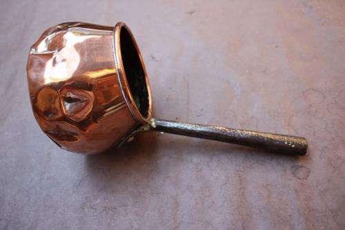 COPPER SCOOP - 100 MM DIAM. - 80 MM HIGH - FOR RESTORATION