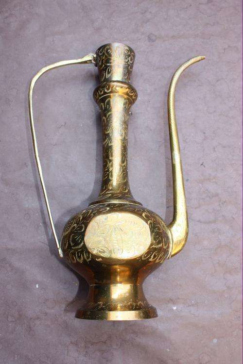 BRASS CAN - 340 MM HIGH - NO LID - PLEASE HAVE A LOOK