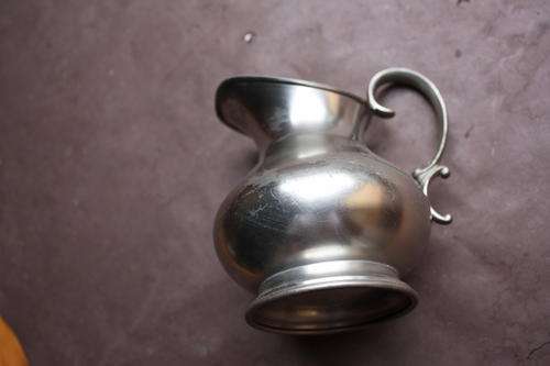 PEWTER MILK JAR - 100 MM DIAM. 110 MM HIGH - ROYAL PEWTER - HOL.