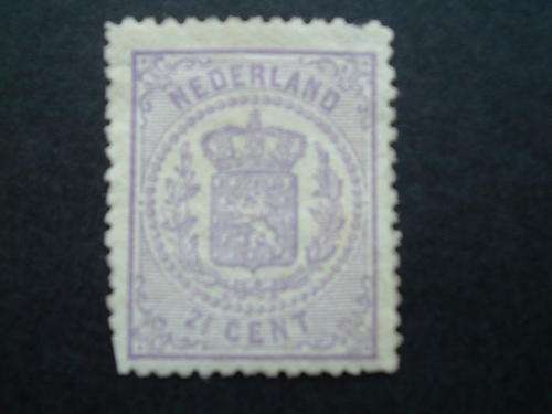Netherlands 1869  2&half cent  mauve  rare
