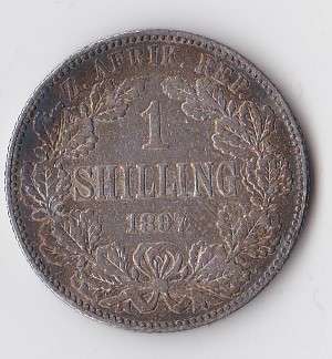 1897 Z.A.R 1 SHILLING *R1 START* NO RESERVE