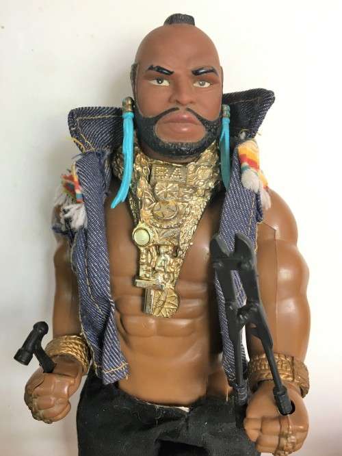 COLLECTION OF 1983 ORIGINAL A-TEAM ACTION FIGURES AND ACCESSORIES