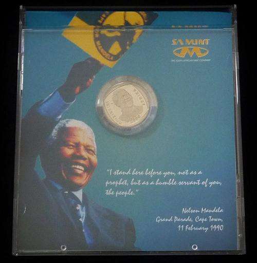 2000 PROOF LIKE MANDELA COMMEMORATIVE COIN *** R1 START *** NO RESERVE ***