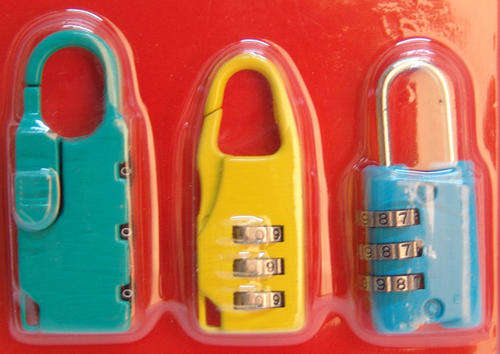 COMBINATION PADLOCK - 3PCS