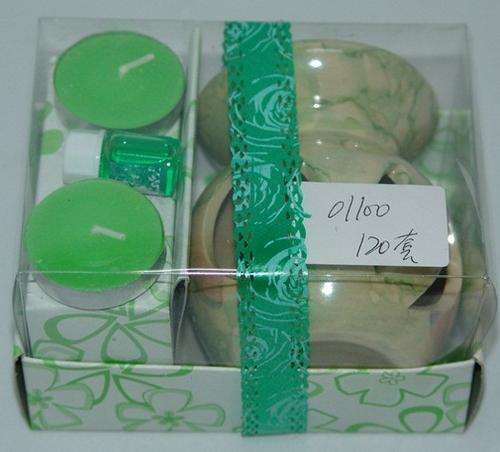 Scented "Green Candles" - Gift Set