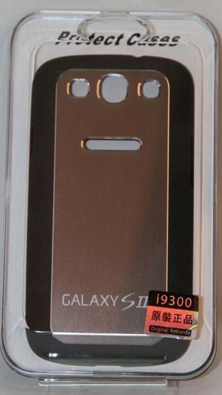 Samsung Galaxy S3 i9300 Cover - Brushed Aluminium Grey