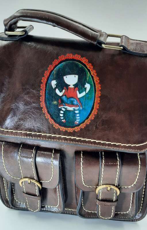 #SHOULDER OR BACKPACK BAG ! brown !!