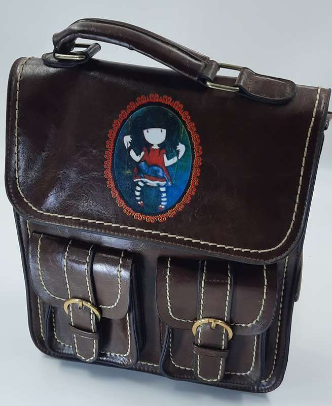 #SHOULDER OR BACKPACK BAG ! brown !!