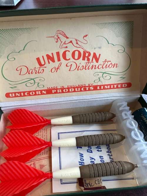 Unicorn Darts - antique set