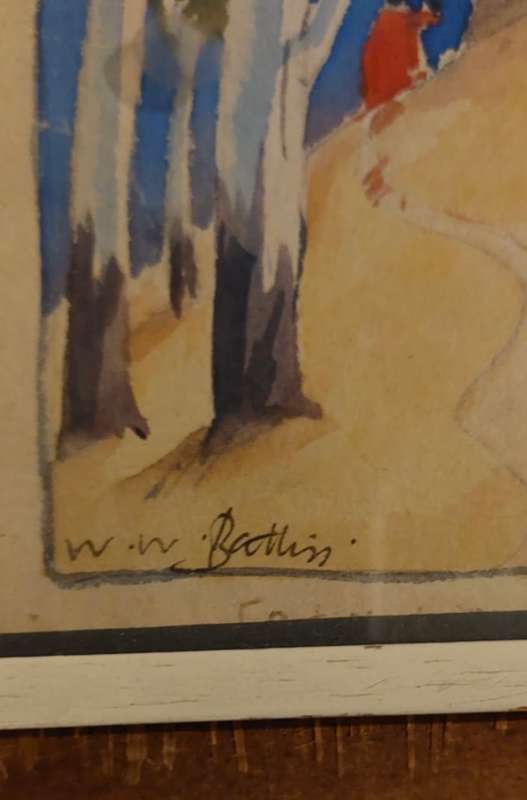 Walter Battiss Watercolour painting
