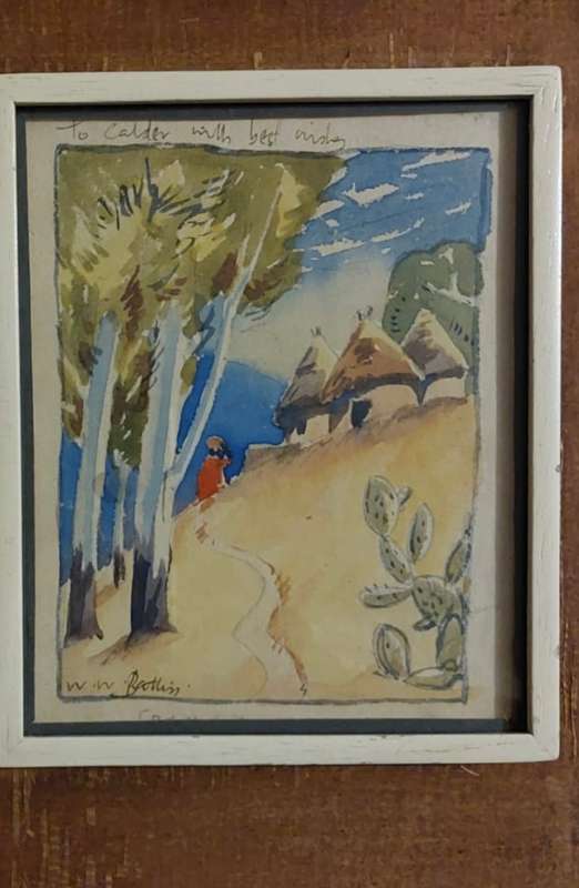 Walter Battiss Watercolour painting