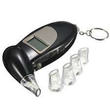 Breathalyzer Key Chain LCD Digital Breath Alcohol Tester