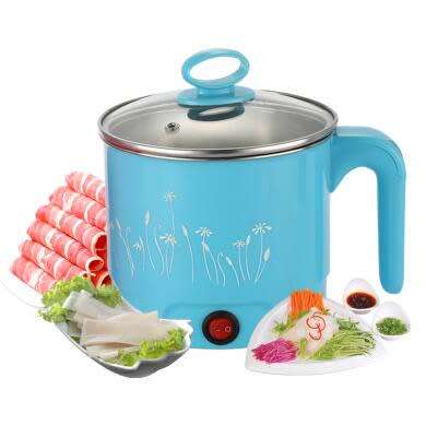 Multi-Function Electric 18Cm Cooker Pot Pink Or Blue